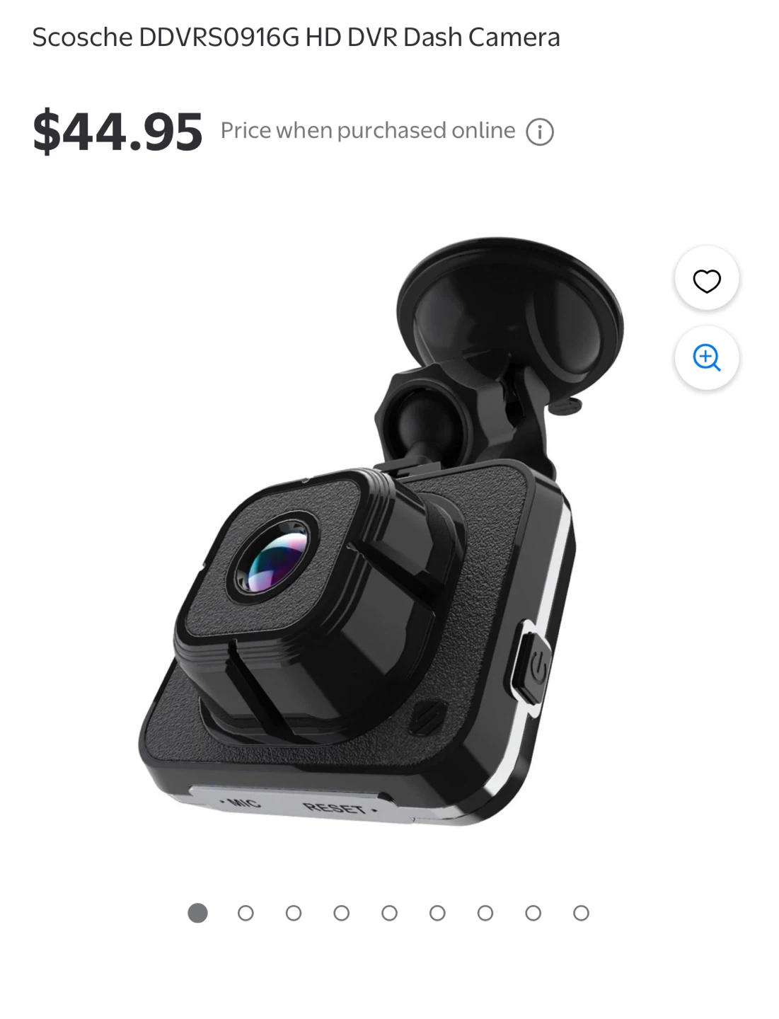 Scosche DDVR0916G HD DVR Dash Camera
