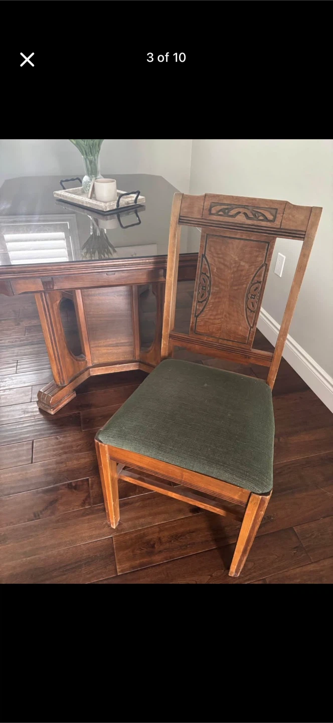 1920s antique dining set - photo 4