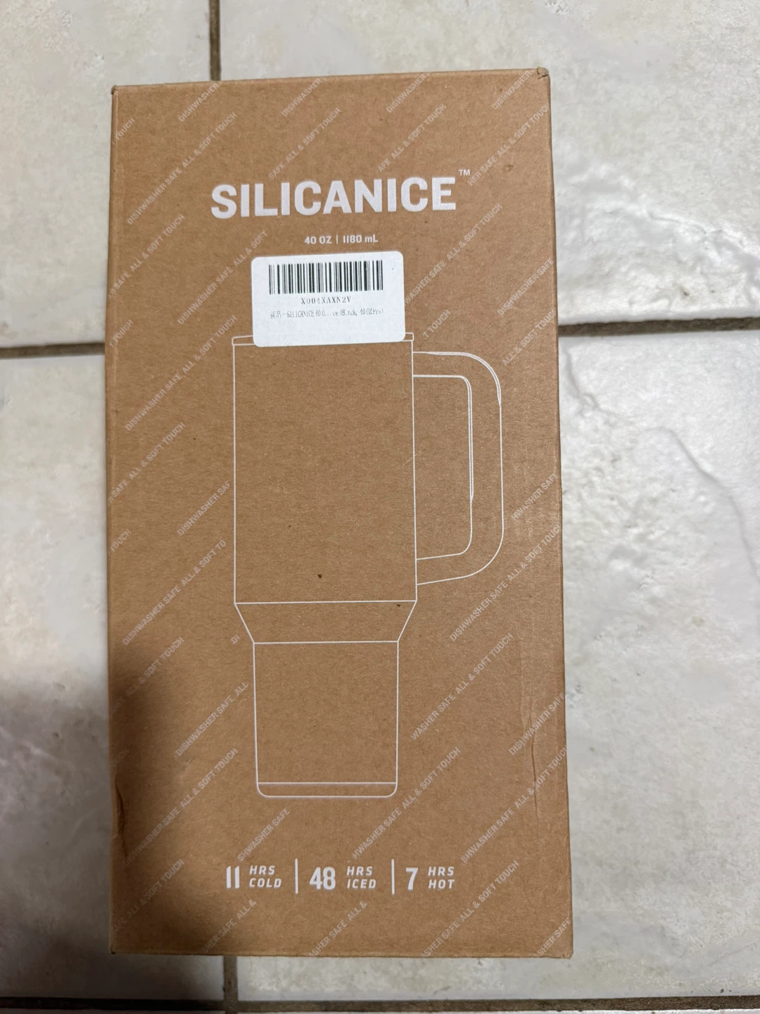 Silicanice 40 oz Travel Tumbler with Handle - Black - photo 2