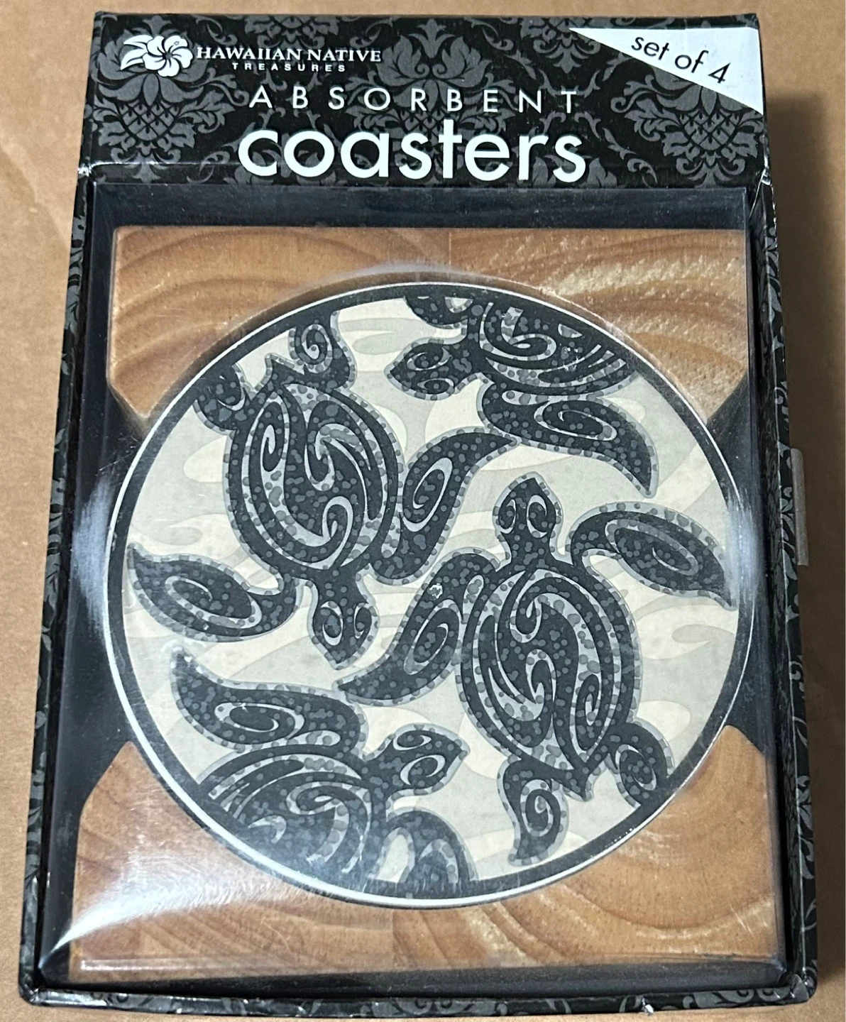 Hawaiian Native Treasures Absorbent Coasters - Set of 4