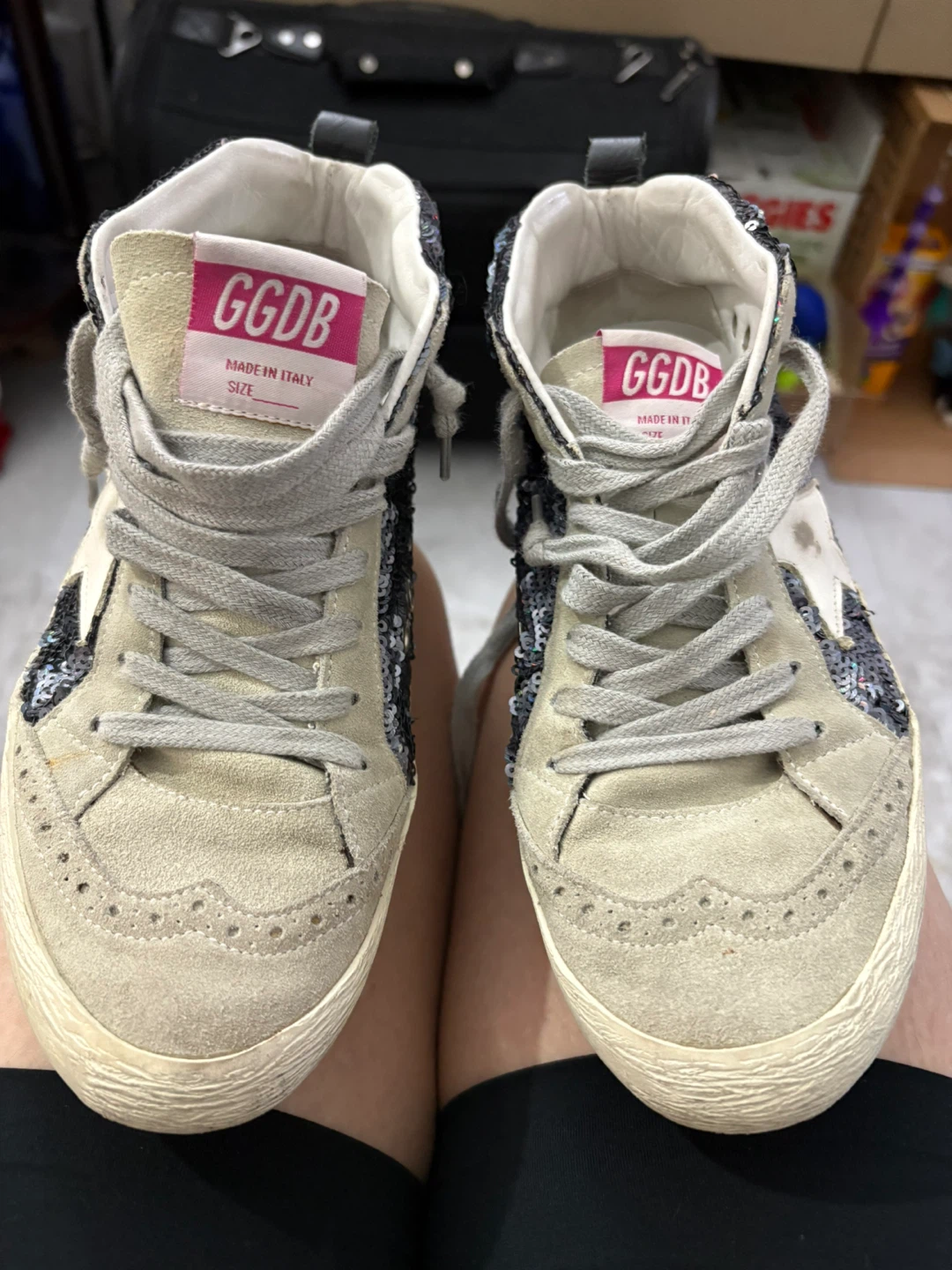 Golden Goose Mid Star Sequin Sneakers