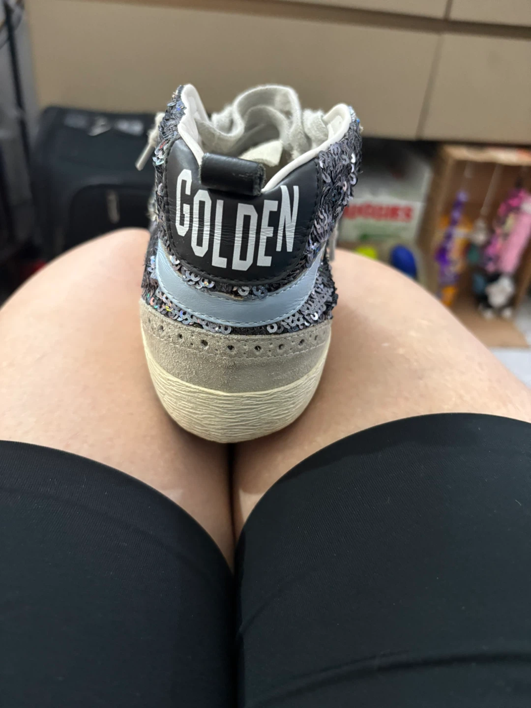 Golden Goose Mid Star Sequin Sneakers - photo 2