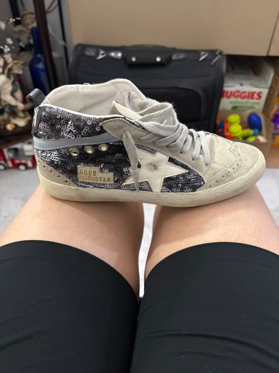 Golden Goose Mid Star Sequin Sneakers - photo 4