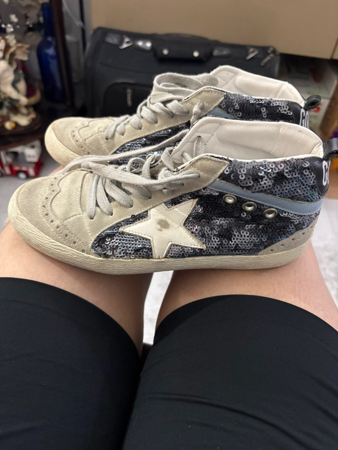 Golden Goose Mid Star Sequin Sneakers - photo 5