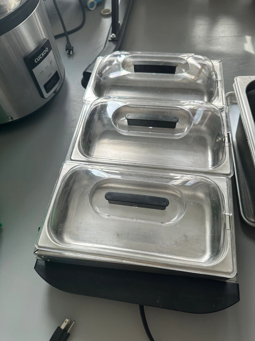 3-Compartment Food Warmer Buffet Server