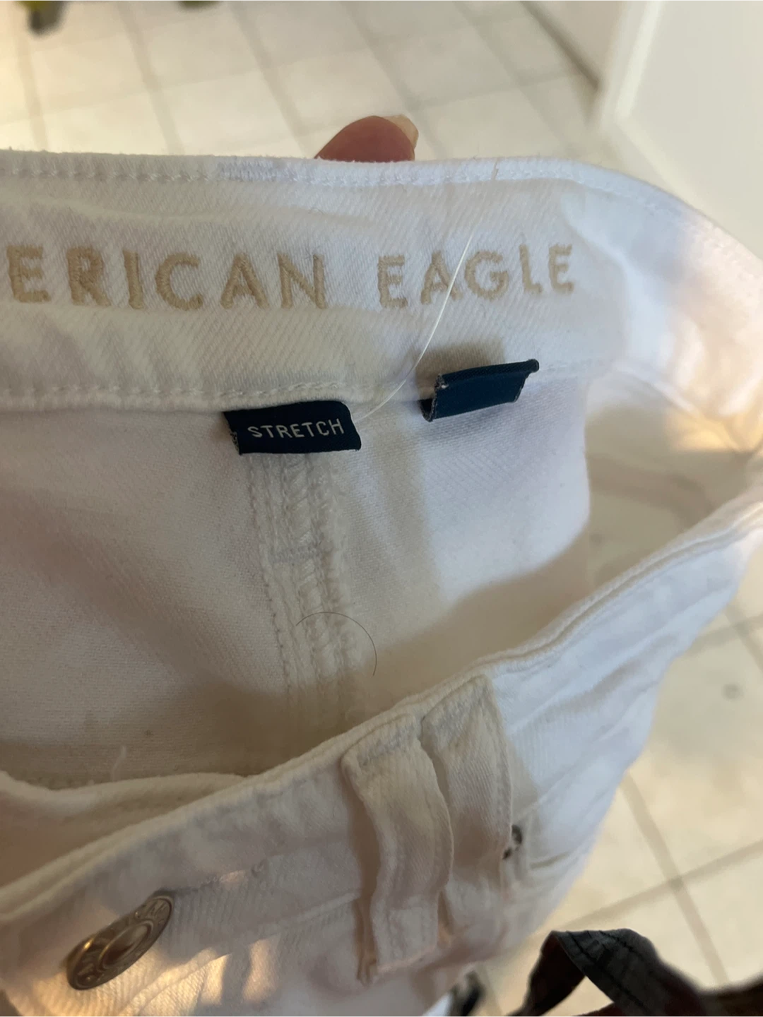 American Eagle White Cargo Pants - photo 2