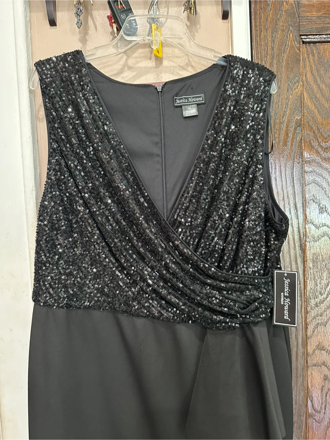 Jessica Howard Black Sequin Dress - photo 2