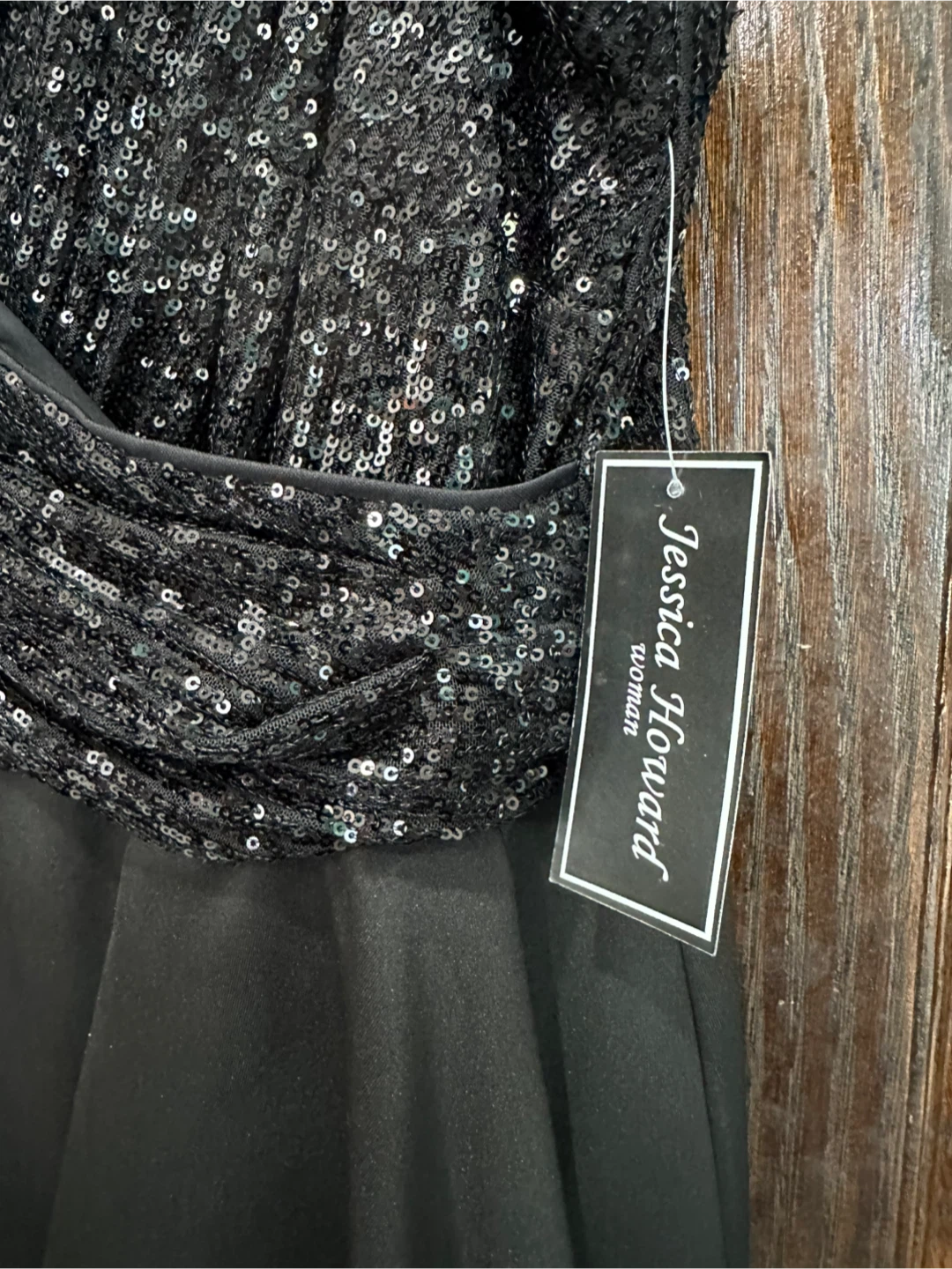 Jessica Howard Black Sequin Dress - photo 3