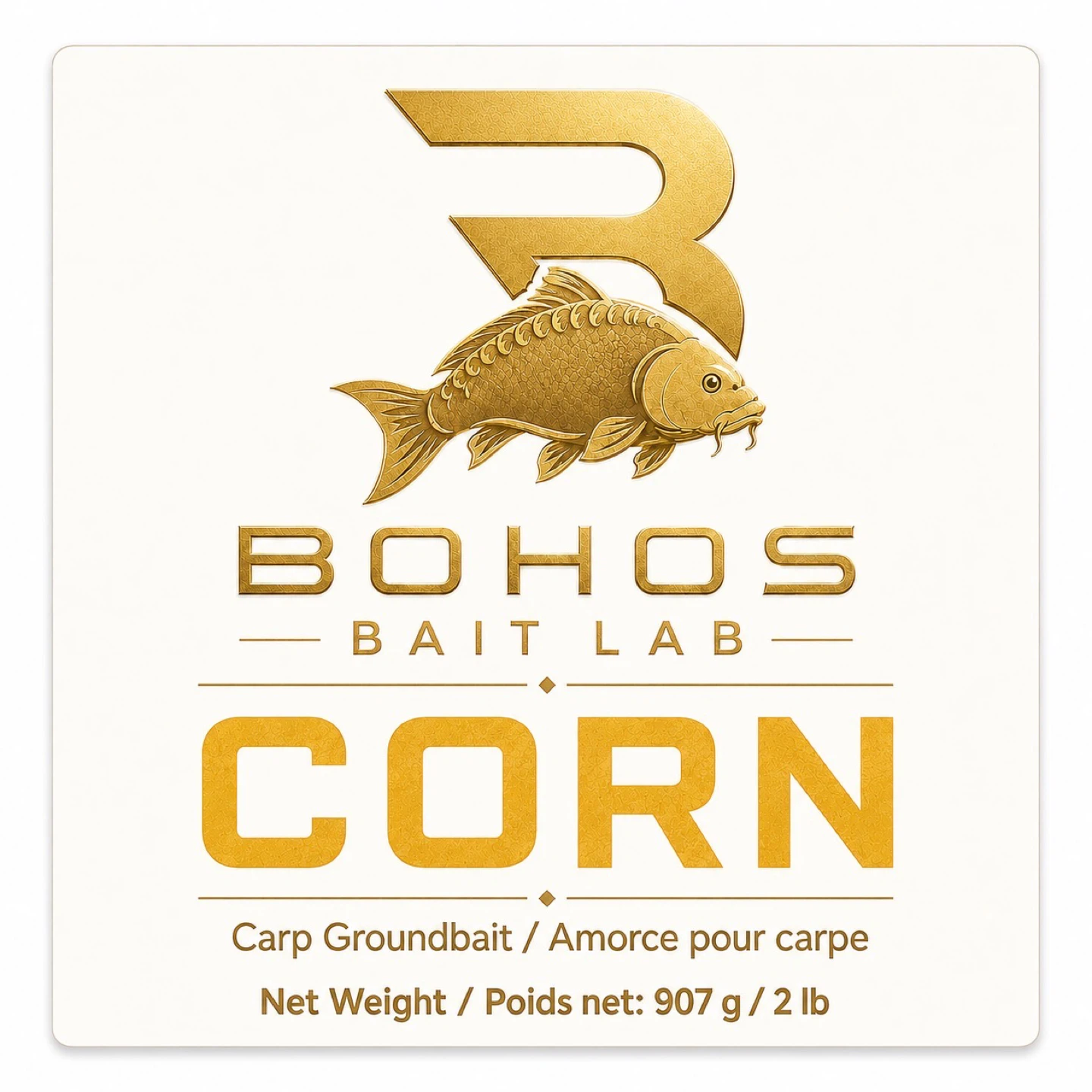 BOHOS CORN Carp Groundbait – 2 lb (907 g)