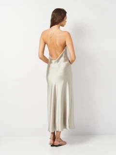 Zara Sage Green Satin Slip Dress