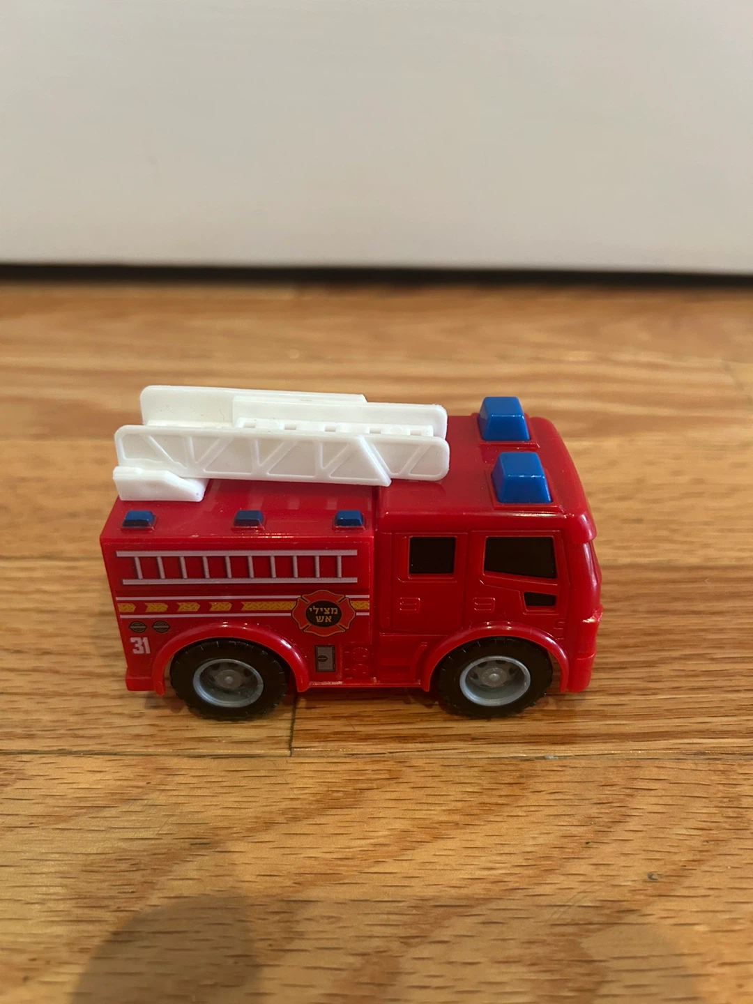 Mitzvah Match Cars Red Fire Truck Toy