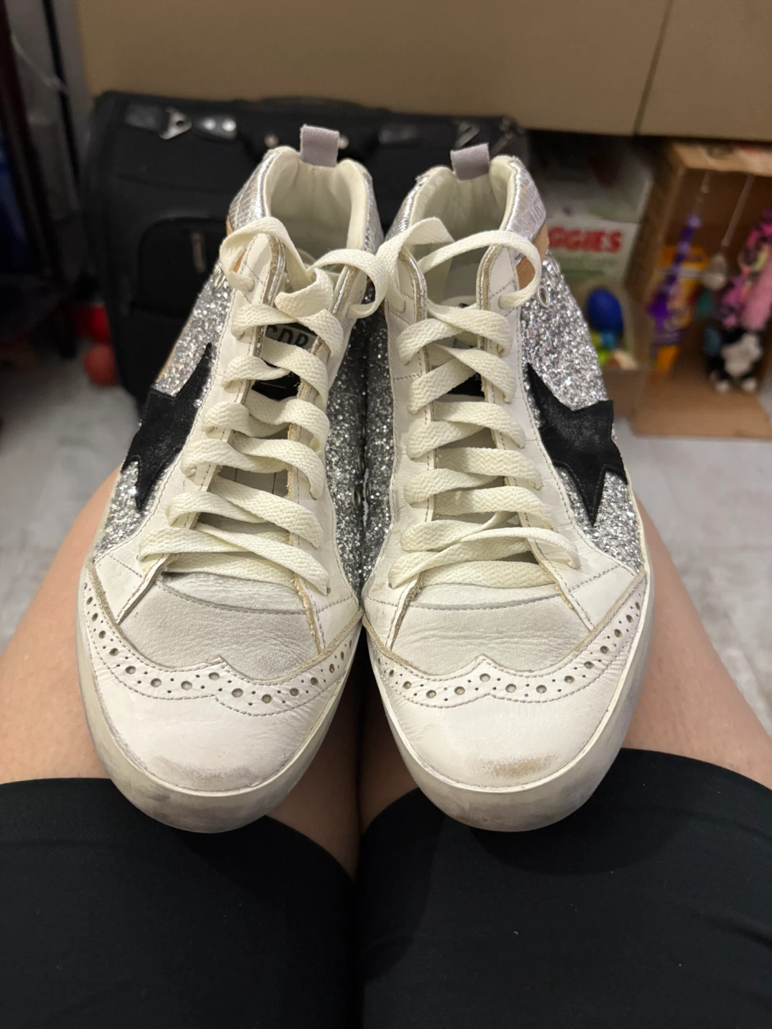 Golden Goose Midstar Glitter Sneakers - photo 2