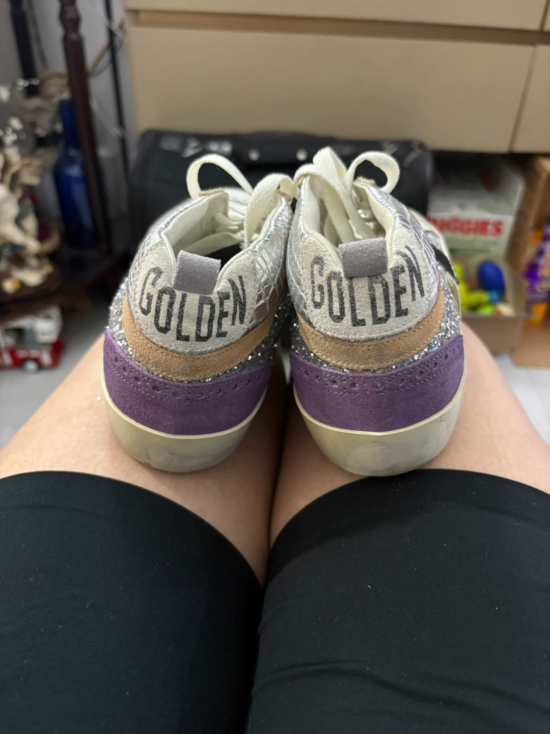 Golden Goose Midstar Glitter Sneakers - photo 4