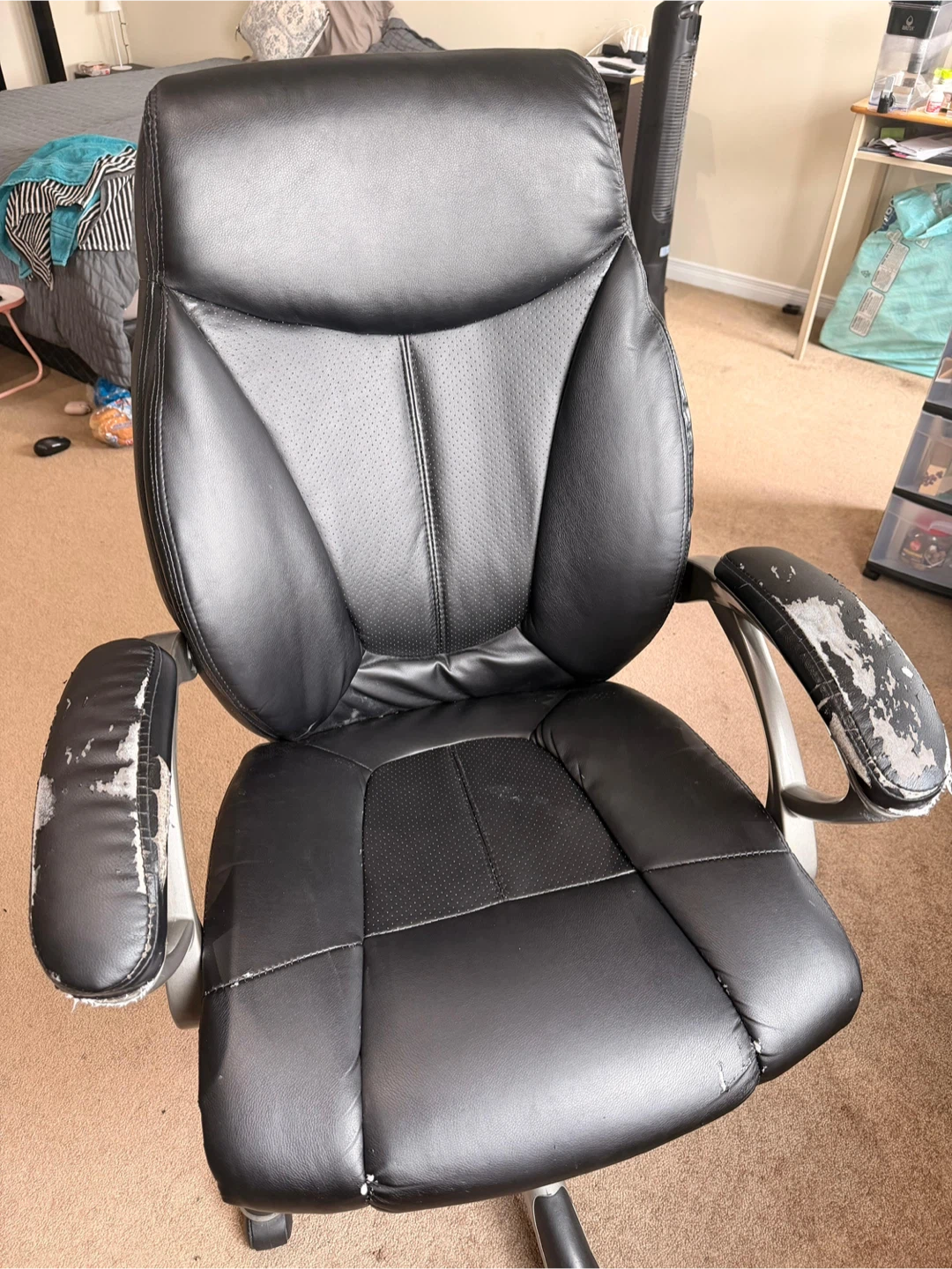 Black Leather Office Chair