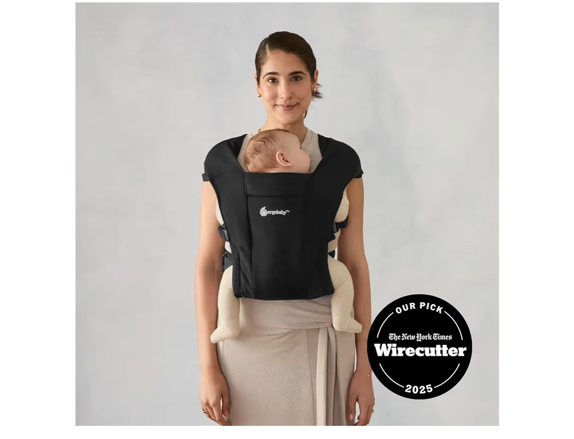 Ergobaby Embrace Newborn Baby Carrier - Pure Black - photo 3