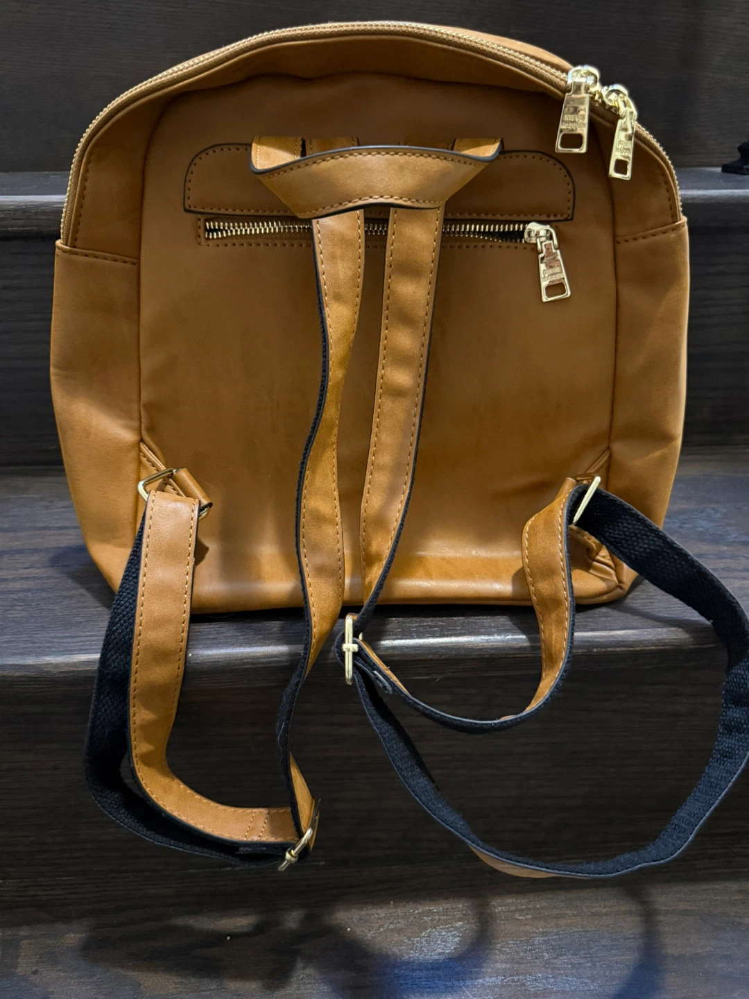 Steve Madden Tan Faux Leather Backpack - photo 2