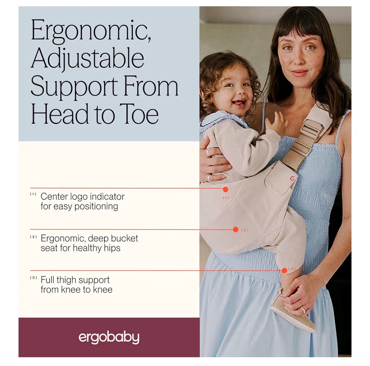 Ergobaby Upsie Sling Baby Carrier - Soft Olive - photo 3