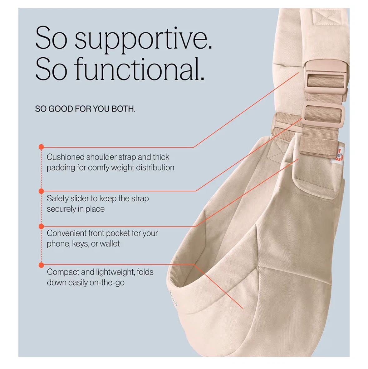 Ergobaby Upsie Sling Baby Carrier - Soft Olive - photo 4