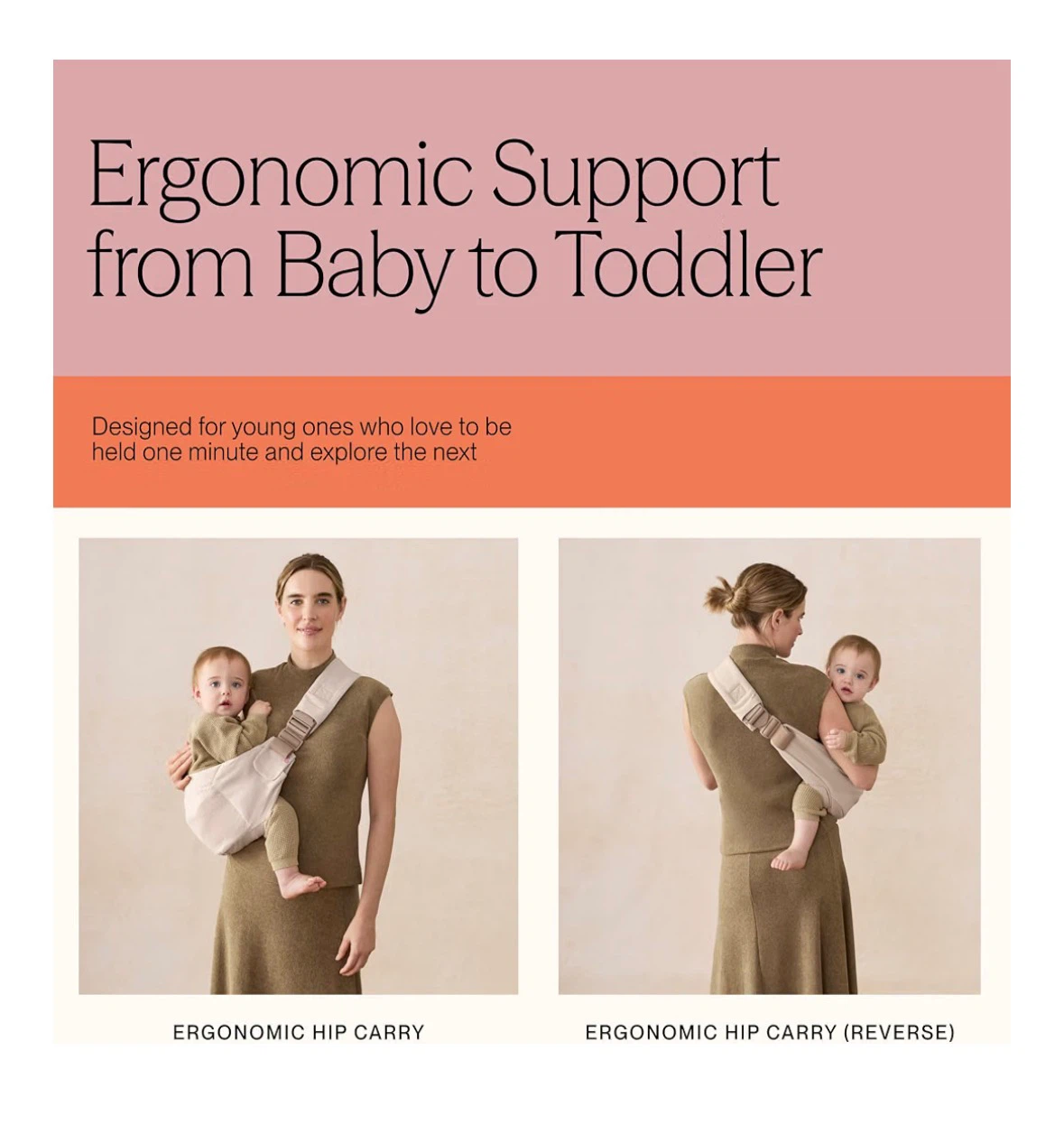 Ergobaby Upsie Sling Baby Carrier - Soft Olive - photo 5