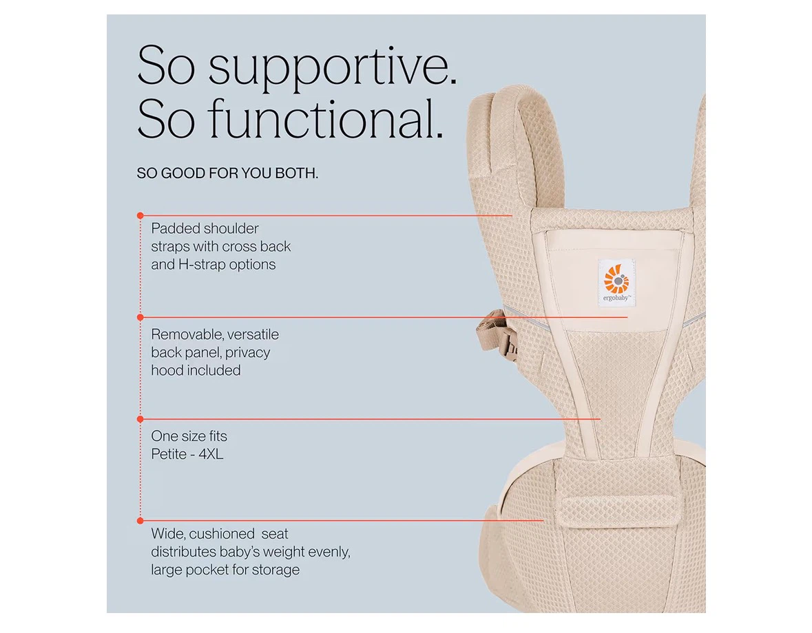 Ergobaby Alta Hip Seat Baby Carrier - Midnight Blue - photo 4