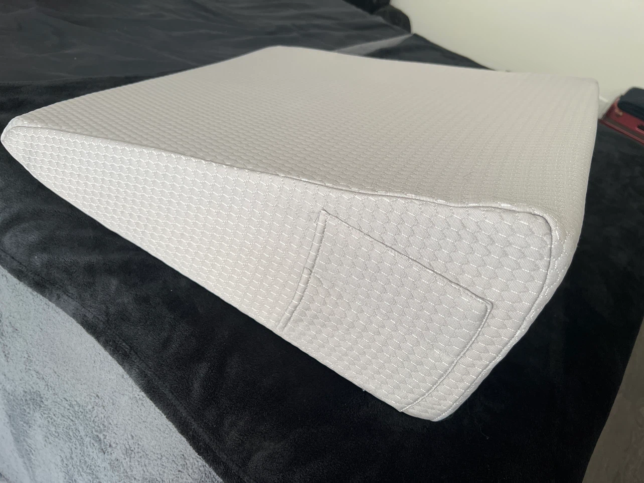 Grey Wedge Pillow