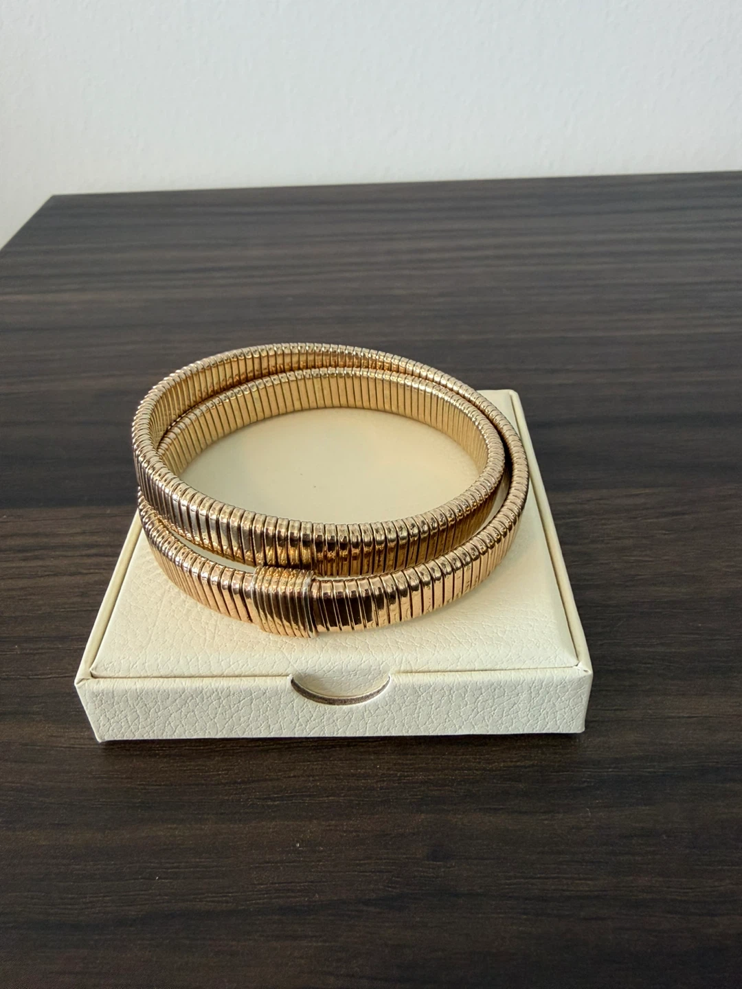 J.Crew Rose Gold Tone Coil Wrap Bracelet