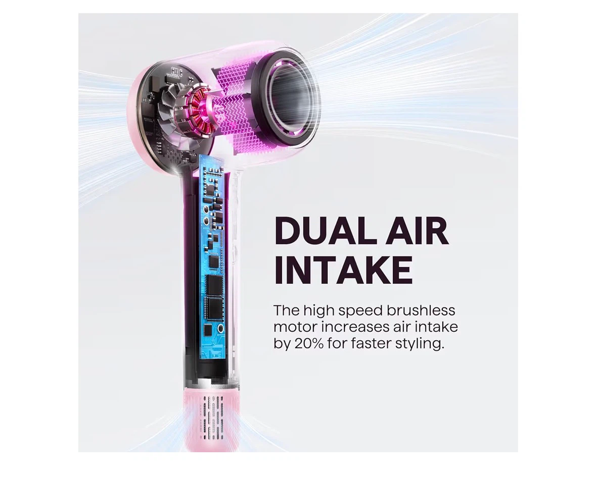 Wavytalk Turblow Pro Fast Drying Blow Dryer - Blush - photo 4