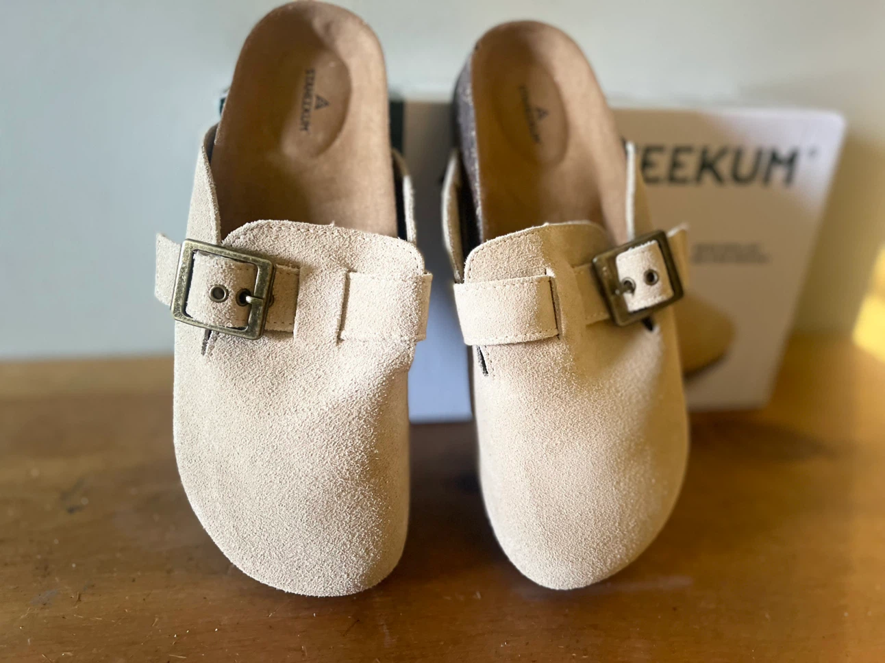Staheekum Women's Crescent Slip-On Clogs Size 6 Tan - photo 2