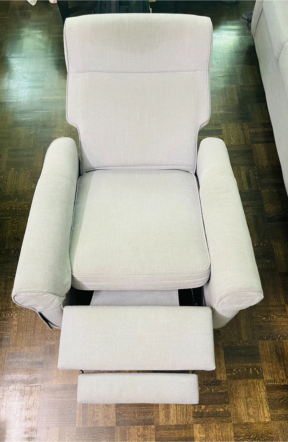 Light Grey Recliner Reading Chair - photo 2