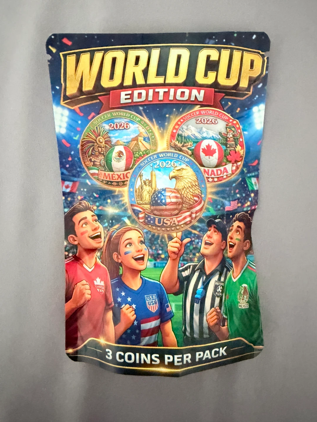 World Cup 2026 Edition Copper Coins - 3 Pack Limited Edition