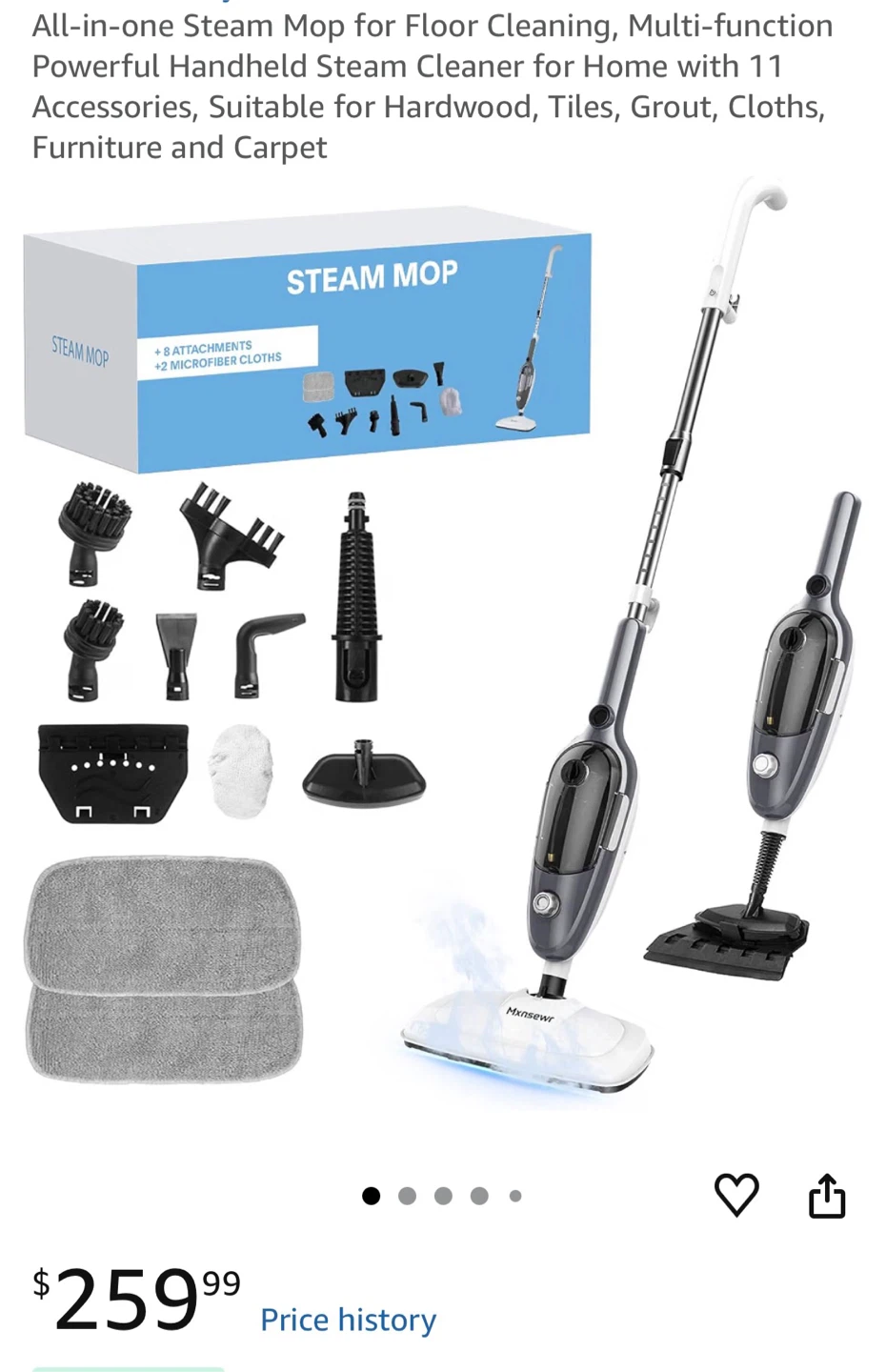 Steam Mop Cleaner 11-in-1 Multi-Function