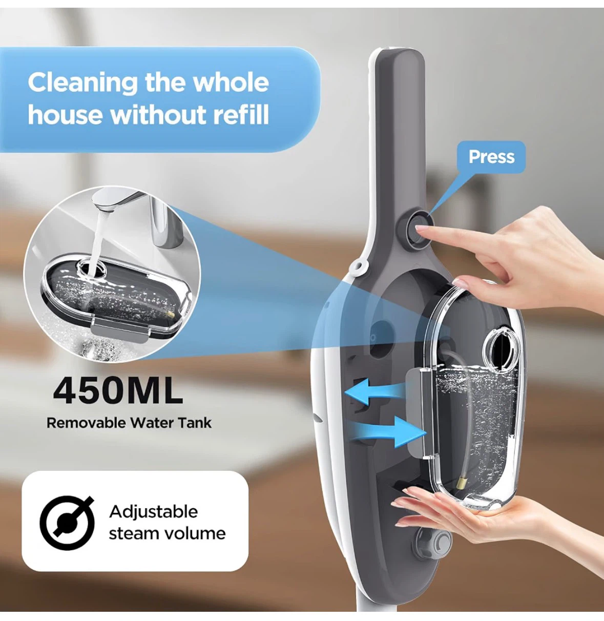 Steam Mop Cleaner 11-in-1 Multi-Function - photo 4