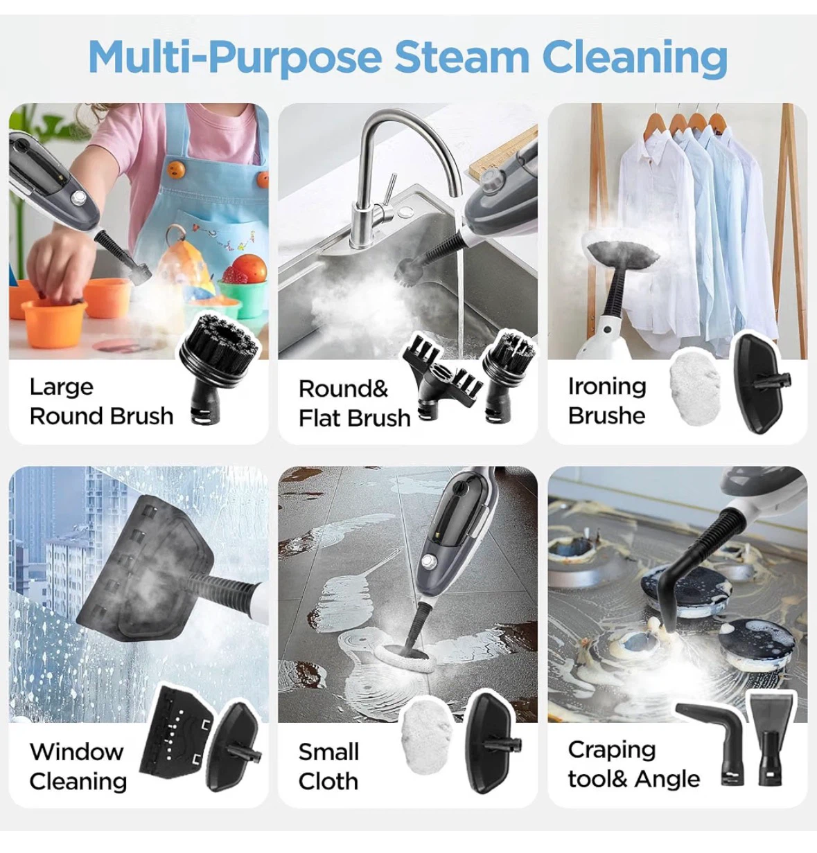 Steam Mop Cleaner 11-in-1 Multi-Function - photo 5