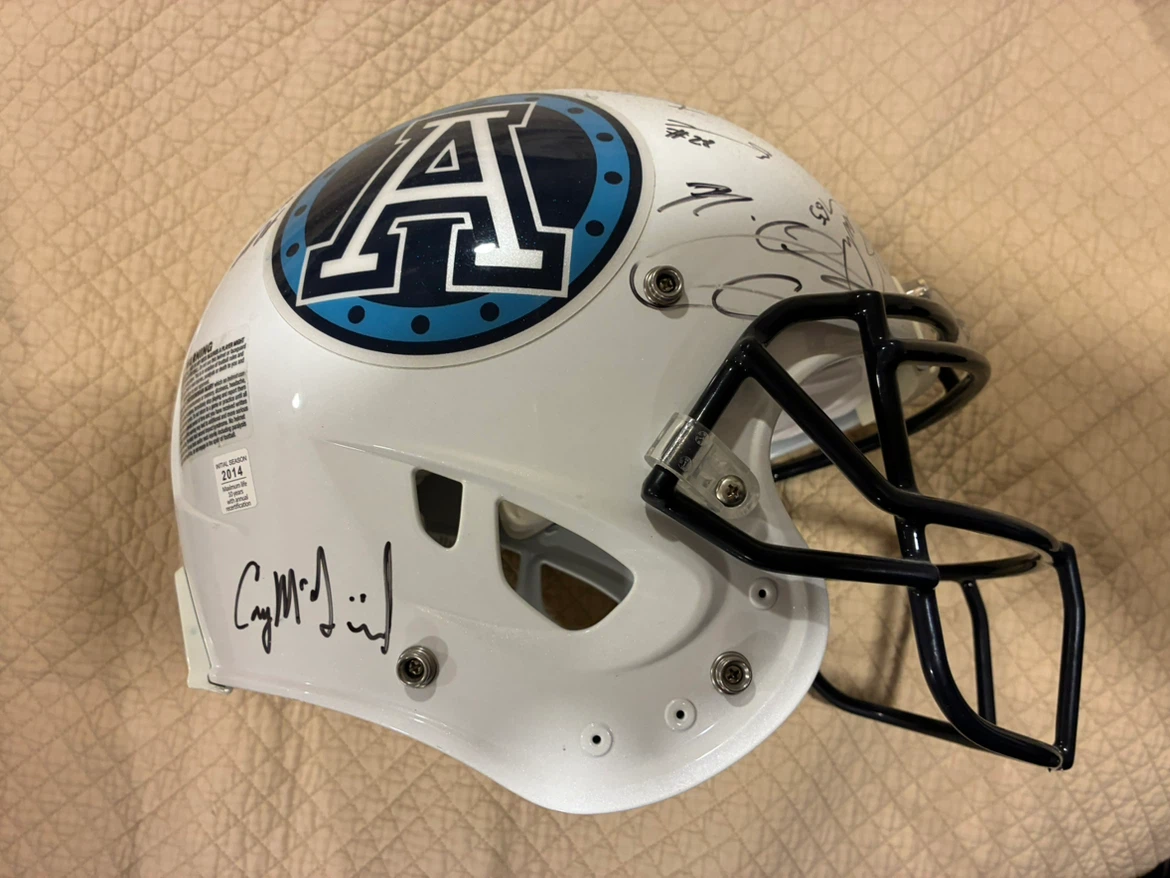 Autographed Toronto Argonauts Football Helmet - photo 3