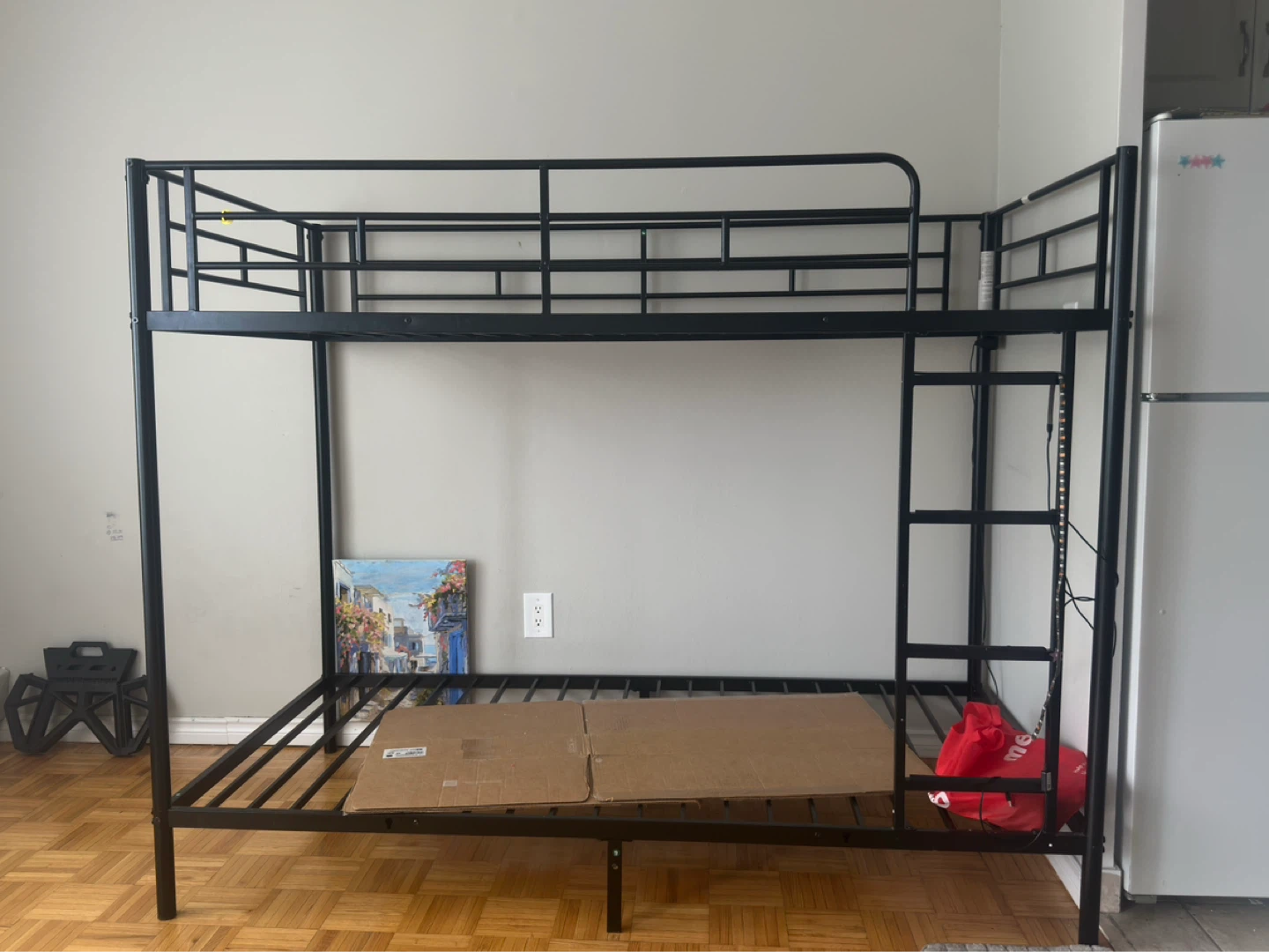 Black Metal Twin Bunk Bed - photo 2