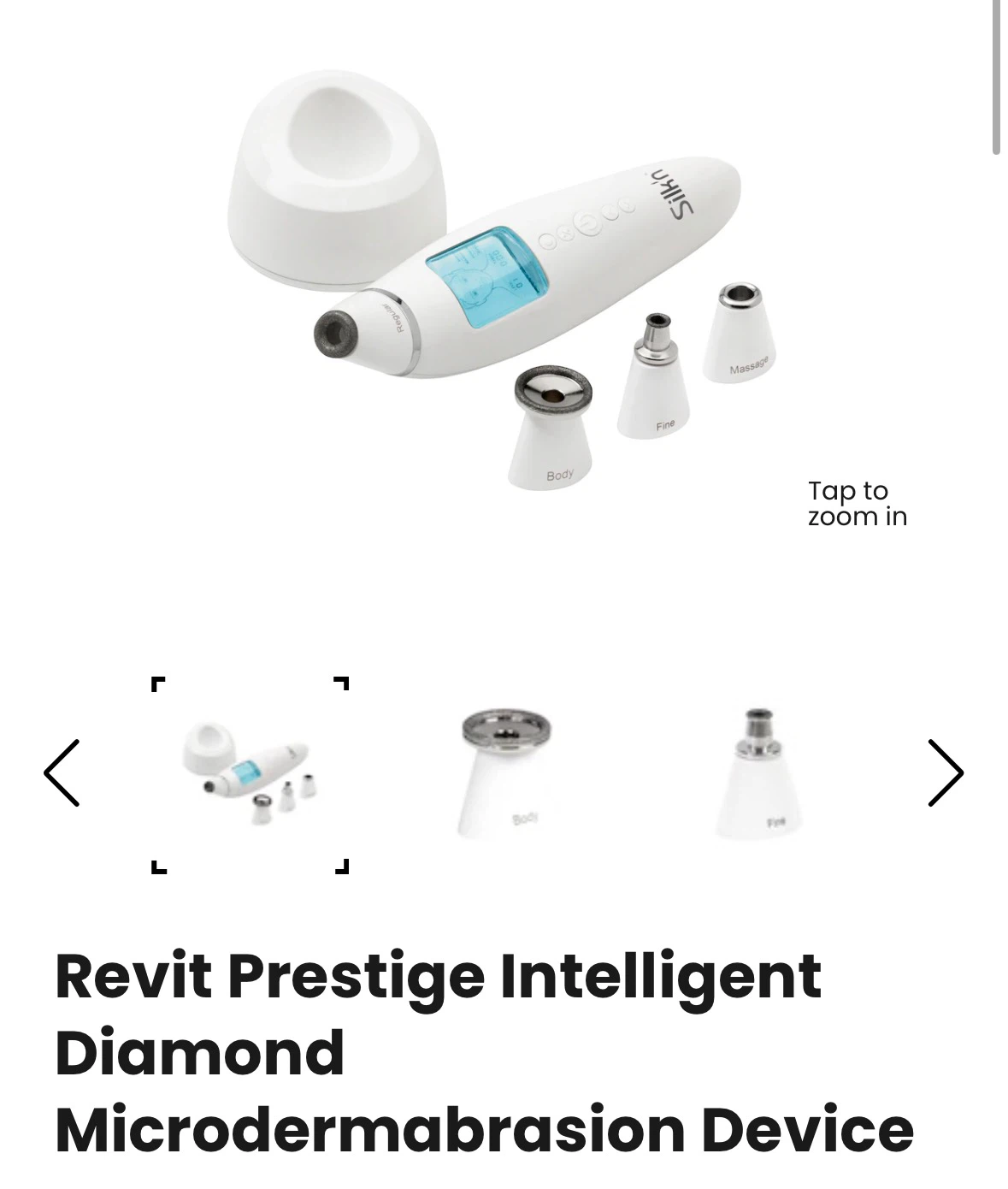 Silk’n microdermabrasion tool