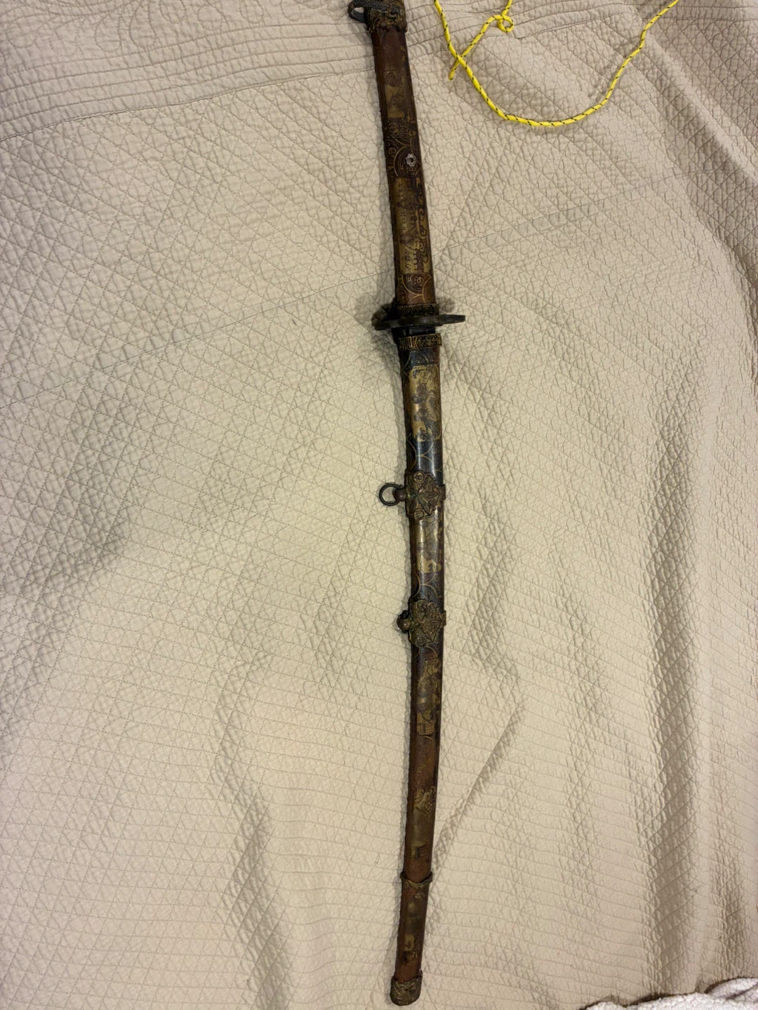 Antique Japanese Katana Sword with Scabbard