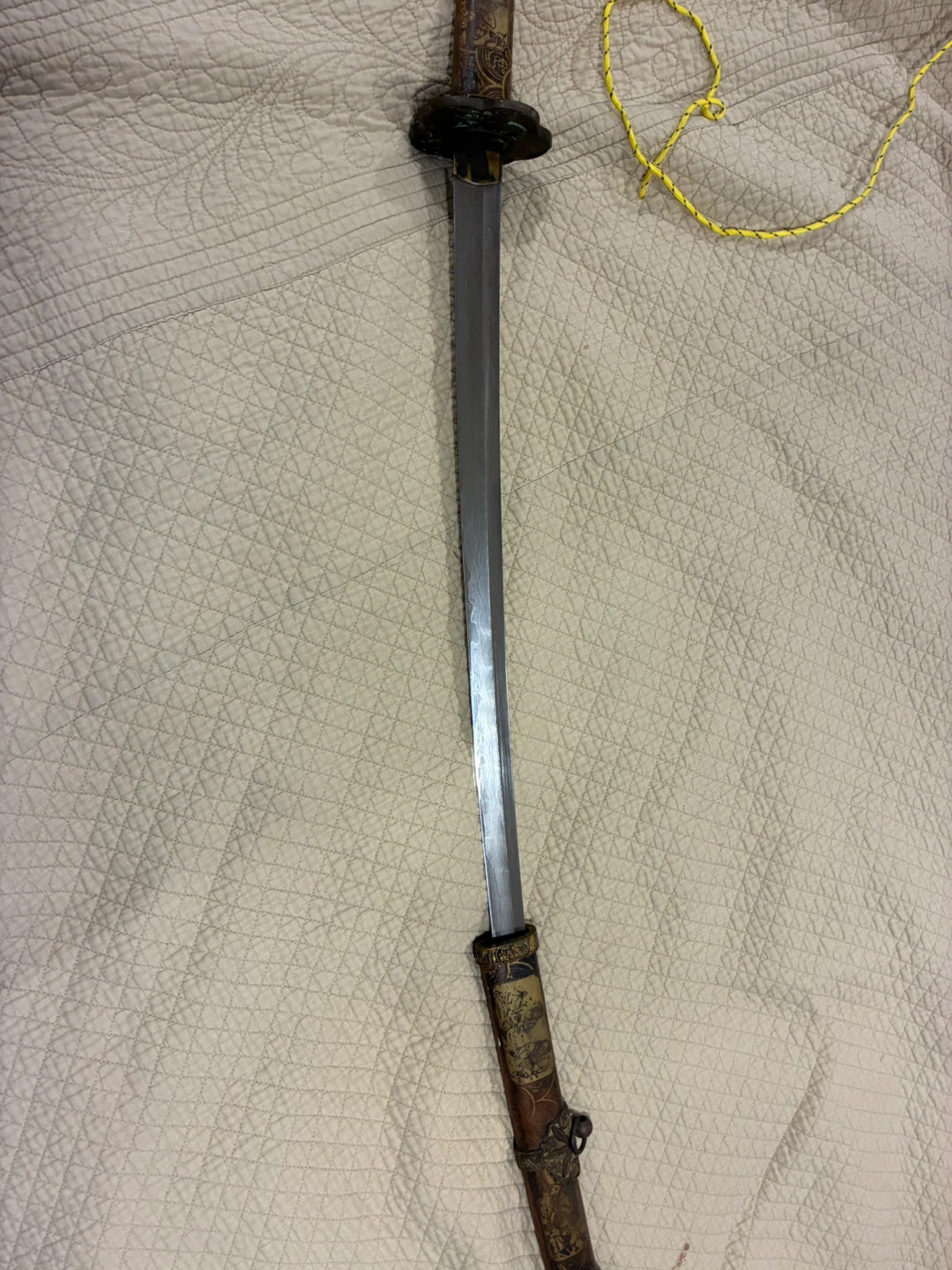 Antique Japanese Katana Sword with Scabbard - photo 3