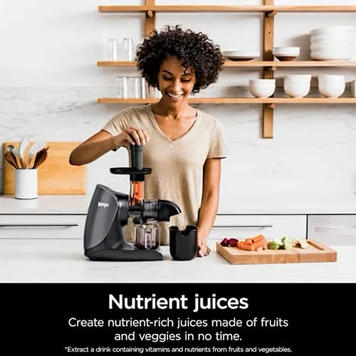 Ninja JC101C, Cold Press Juicer Pro - Black 16oz - photo 4