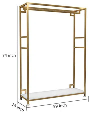 Gold Garment Rack, Wedding Dress Retail Studio Display Stand - photo 5
