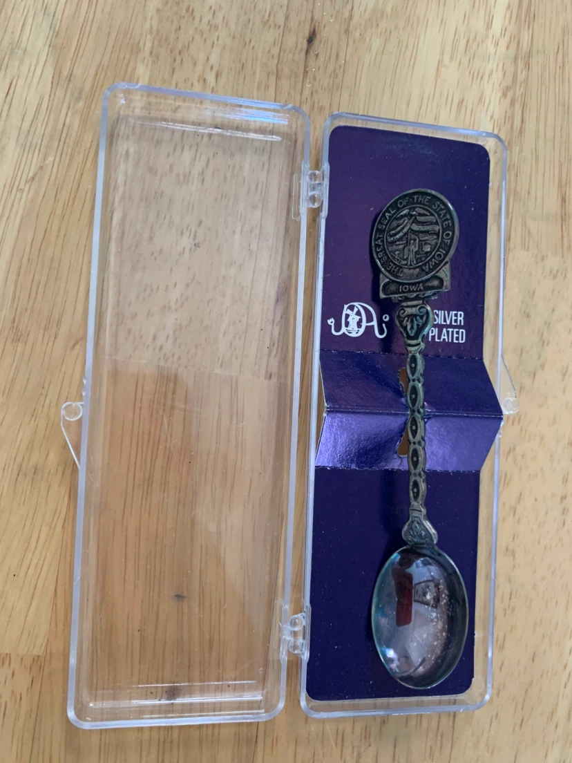 Iowa Souvenir Spoon - Silver Plated