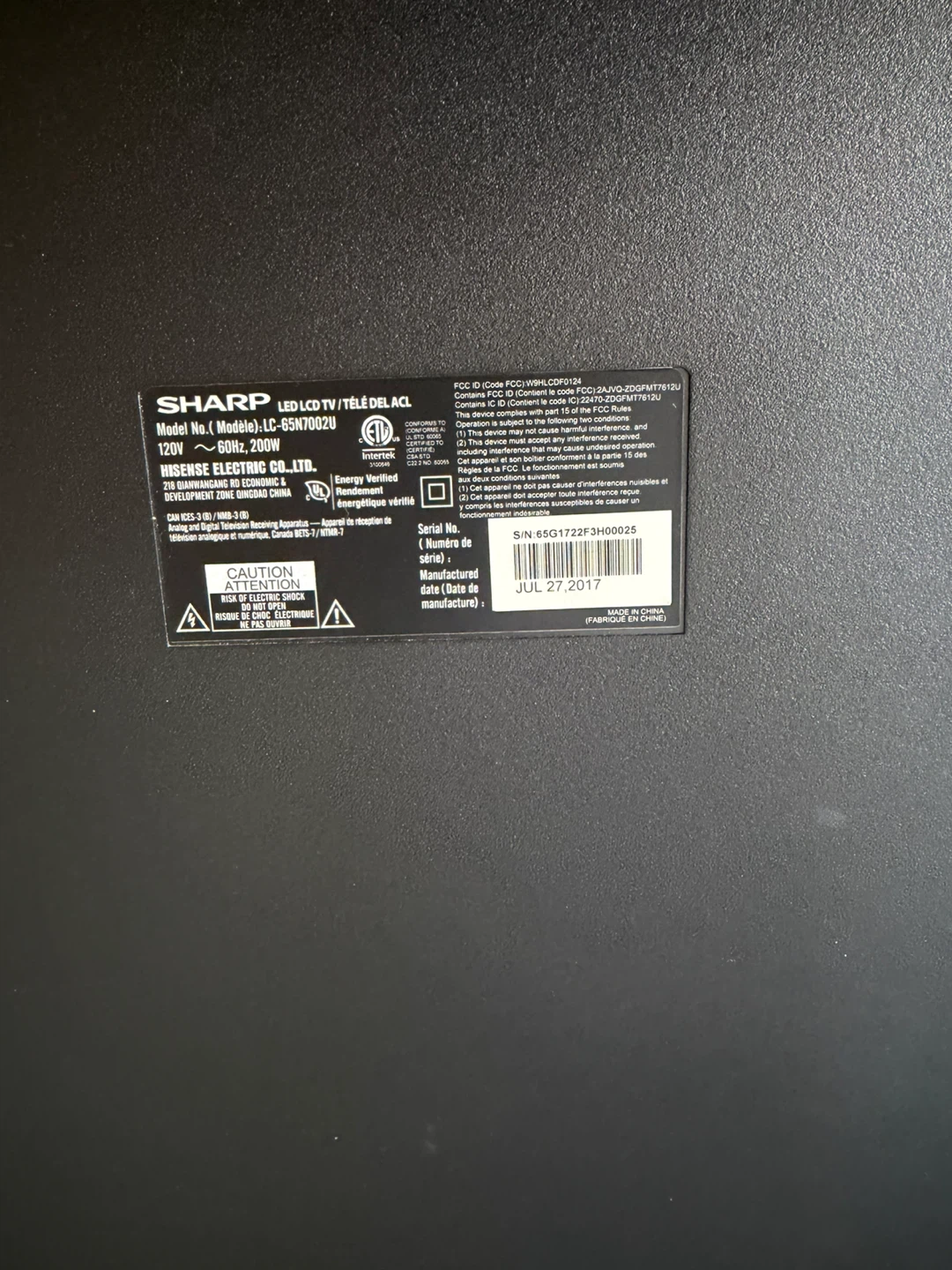 Sharp 65" LC-65N7000U LED TV - photo 5