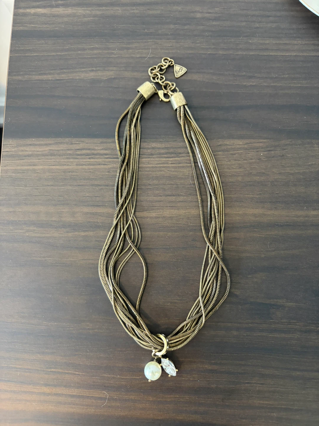 KR by Silpada Multi-Strand Brass Chain Necklace