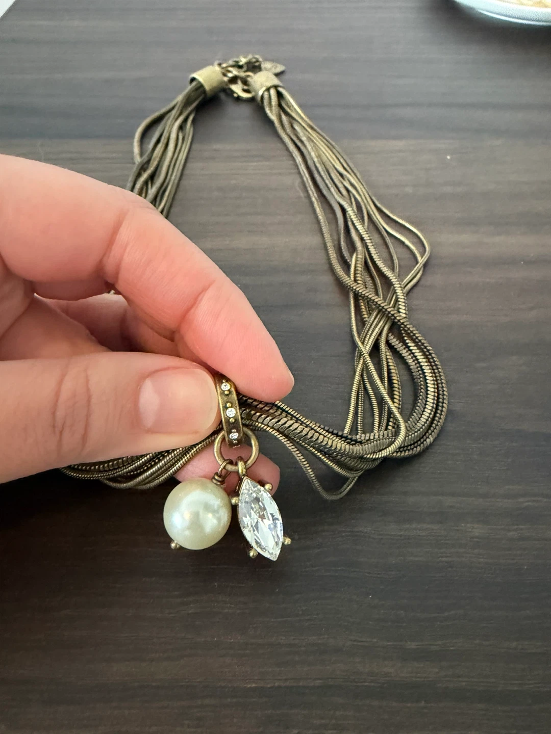 KR by Silpada Multi-Strand Brass Chain Necklace - photo 2
