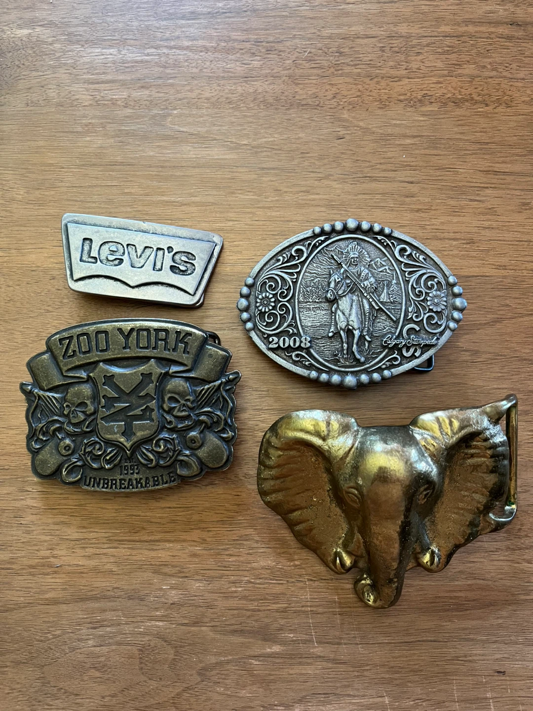 Vintage Belt Buckles - Levi's, Zoo York, Calgary Stampede
