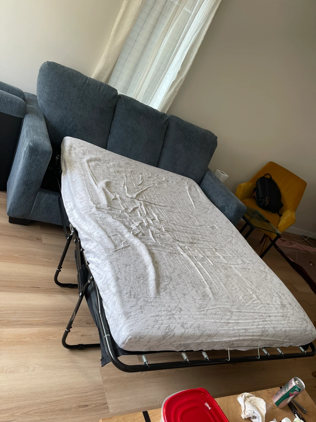 Blue Sofa Bed - photo 4