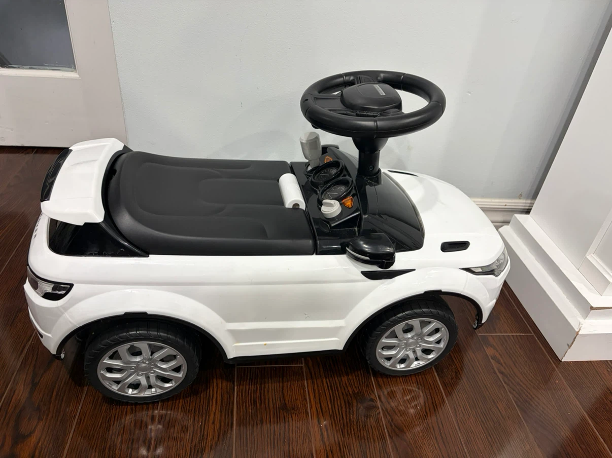White Ride-On Toy Car