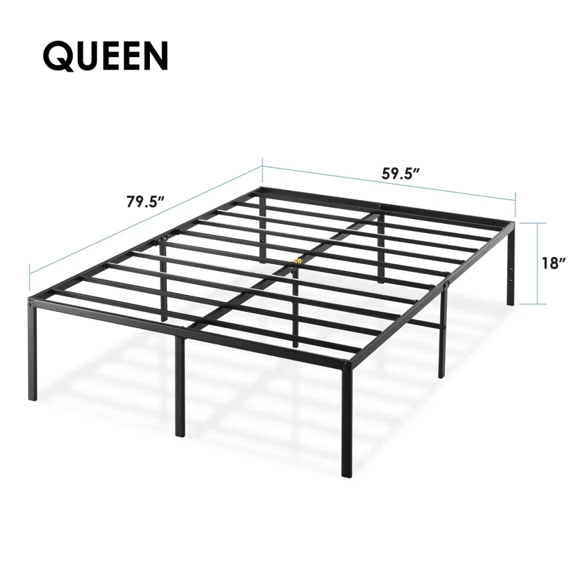 Best Price Mattress 18 Inch Metal Platform Bed