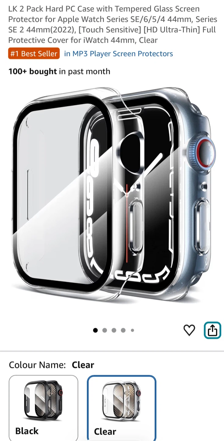 Apple Watch Tempered Glass Screen Protector