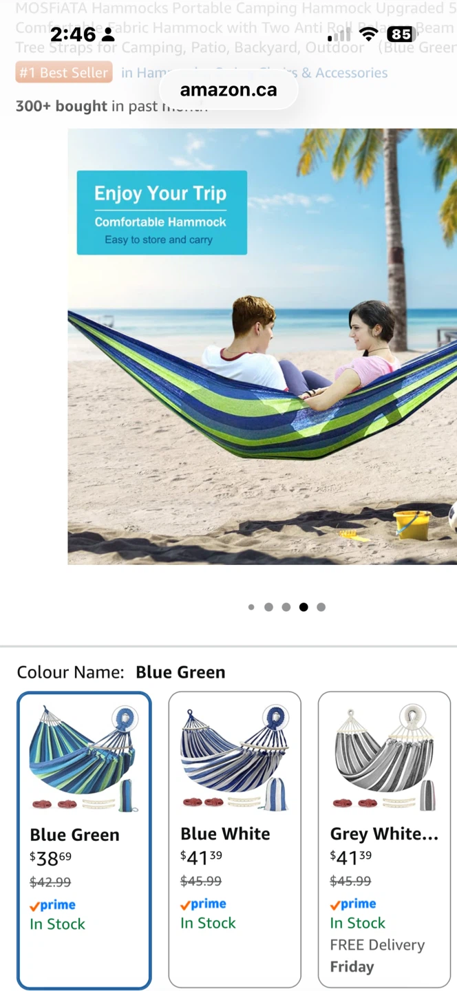 MOSFIATA Hammock Blue Green - photo 4